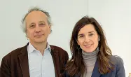  ??  ?? Studiosi Jean-Luc Olivié e Cristina Beltrami, curatori della mostra veneziana