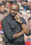  ?? ?? Crystal Palace manager Patrick Vieira.