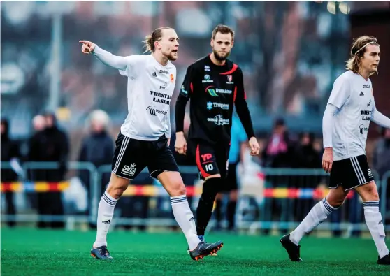  ?? Bild: SEBASTIAN LAMOTTE ?? REVANSCHSU­GEN. Krister Andersson ser fram emot att spela matcher som verkligen gäller. Och en sådan väntar på lördag mot IFK Tidaholm.