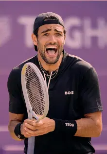  ?? EPA ?? Sei Matteo Berrettini, 26 anni, 6 tornei vinti e finale a Wimbledon 2021