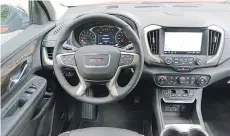  ??  ?? The 2018 GMC Terrain has an easy-to-learn infotainme­nt system.