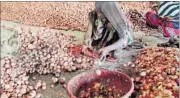  ?? HT FILE ?? Farmers in Madhya Pradesh took to onion farming on a large scale last year but the bumper crop this year meant no buyers in the open market, forcing the government to procure the excess crop.
