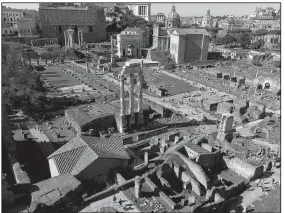  ??  ?? The ruins of the Roman Forum hint at its former grandeur.