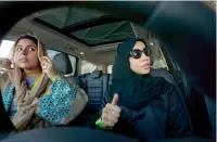  ?? AP ?? For many Saudi women like Fatima Salem, Sara Ghouth or Razan, the ability to drive gives them a sense of freedom. —