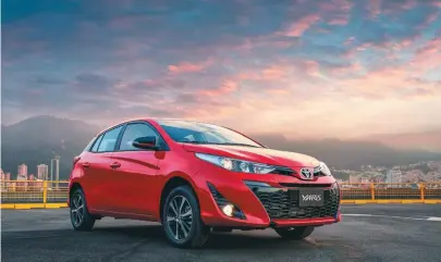  ?? / Cortesía ?? El nuevo Toyota Yaris está disponible en cuatro versiones en el país.