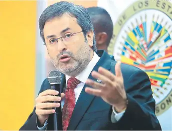  ?? FOTO: EL HERALDO ?? Juan Jiménez, vocero de la Maccih, confirmó ayer el rol que tendrá la unidad de la PGR.
