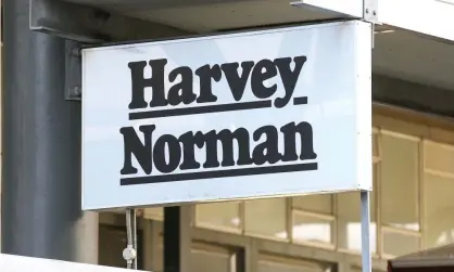  ?? Photograph: Hagen Hopkins/Getty Images ?? Some companies that received jobkeeper have massively outperform­ed the broader market, with Harvey Norman investors receiving a return of 112.7%, including dividends, since March last year.