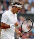  ?? GETTY IMAGES ?? Roger Federer hasn’t dropped a set en route to the Wimbledon final.