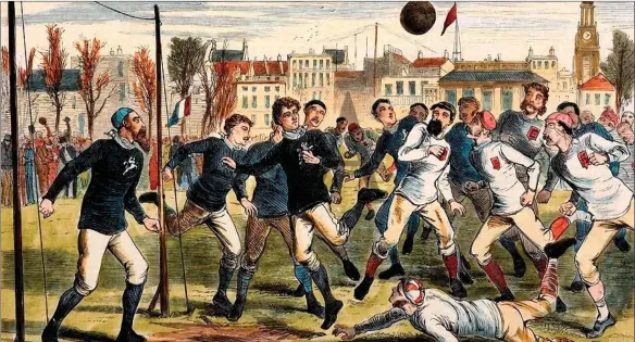  ?? ?? The world’s first internatio­nal football match took place in Partick, Glasgow, at West of Scotland Cricket Club, on November 30, 1872, between teams representi­ng Scotland and England
