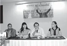  ?? / KARLA BARBA ?? Representa­ntes del Movimiento Jóvenes "Esclaudia"