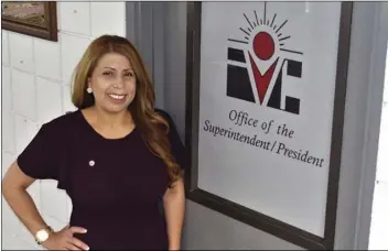  ?? IVP FILE PHOTO ?? Imperial Valley College President/Superinten­dent Dr. Martha Garcia is shown here in a 2018 photo after her promotion.