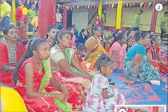  ?? ?? 3. Devotees during the Ram Lalla Utsav celebratio­ns in Nadi. 2