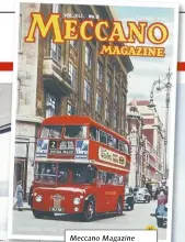  ??  ?? Meccano Magazine devoted its August 1956 front cover to RM1.