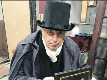  ??  ?? Jeremy MacKenzie co-directs and plays Scrooge in Tiny Tim’s Christmas Carol at Workshop Theatre Nov. 24-Dec. 1..