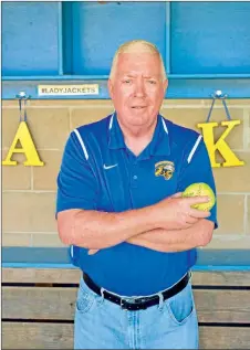  ?? STACI VANDAGRIFF/TRILAKES EDITION ?? Eddie Paul Woodall, who coached varsity softball for Sheridan for 11 years, is retiring from the district after 35 years. He coached seventh-grade football his entire career but has also served as an assistant basketball coach, a head cross-country coach for five years and a track coach for about 19 years.