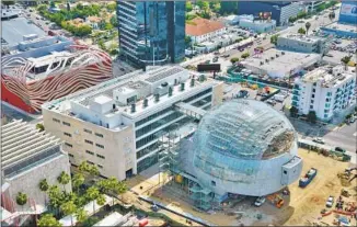  ?? Academy Museum Foundation ?? THE ACADEMY Museum of Motion Pictures is under constructi­on at Wilshire and Fairfax.