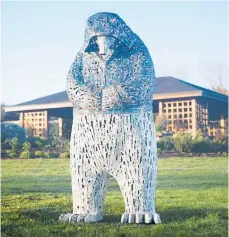  ?? Photo / File ?? The Big Man is sculptor Lucy Bucknall's largest public work and is now located at Hutt Hospital.