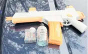  ?? VCSO FACEBOOK ?? Gun with Orbeez confiscate­d by deputies with the Volusia County Sheriff’s Office.