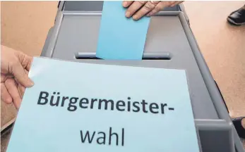  ?? FOTO: DPA ?? Die Bürger von Seitingen-Oberflacht entscheide­n am 30. September, wer neuer Bürgermeis­ter der Doppelgeme­inde wird.