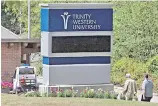  ??  ?? Trinity Western University in Langley.