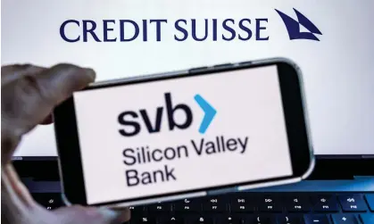  ?? Photograph: Jim Lo Scalzo/EPA ?? Crises at Silicon Valley Bank and Credit Suisse have made it a month to forget for bankers.