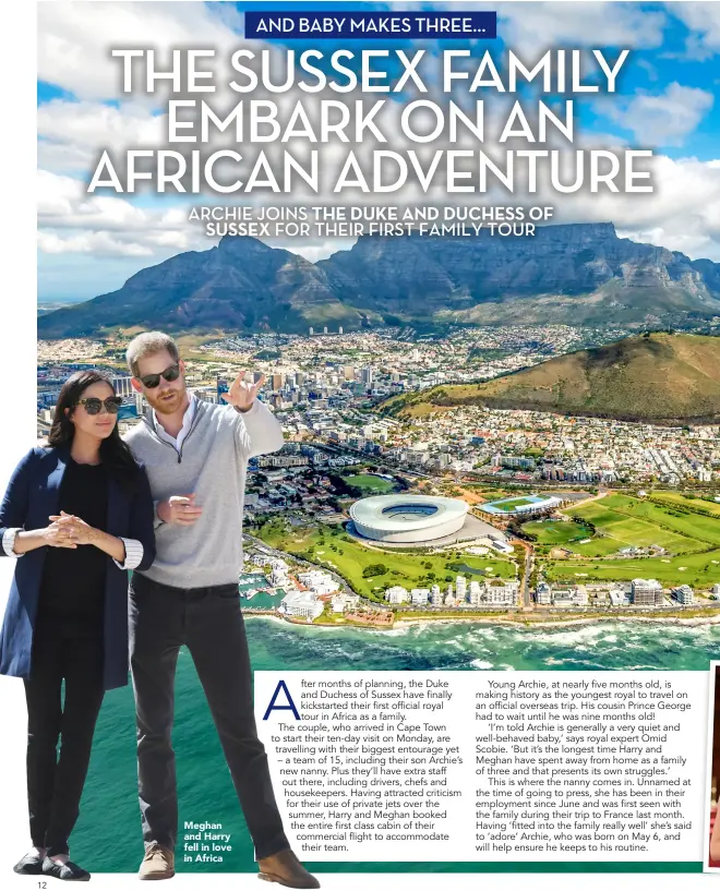 ??  ?? Meghan and Harry fell in love in Africa