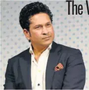  ?? PHOTO: SAUMYA KHANDELWAL/HT ?? Sachin Tendulkar