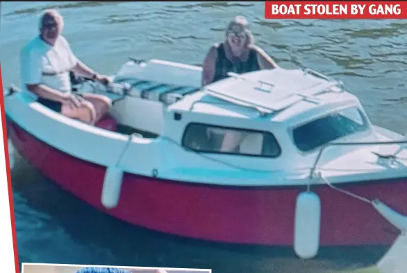  ?? Pictures: STEVE FINN / ALAMY ?? BOAT STOLEN BY GANG