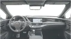  ?? — Lexus photo ?? Inside the 2018 Lexus LS 500 F Sport.