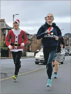  ?? 01_B51dash04 ?? Fastest male and female, George Doubleday and Julia Harrison burn up the pavement.