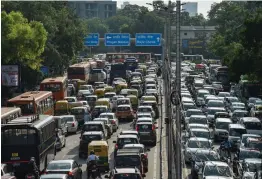  ?? — PTI ?? Traffic Jam at ITO during Unlock 2.0 in New Delhi on Monday.