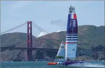  ?? (Photo Ricardo Pinto/Sail GP) ?? Le bateau tricolore termine au pied du podium cette troisième saison. Les 9 et 10 septembre prochains, l’étape française se déroulera à nouveau à Saint-Tropez.