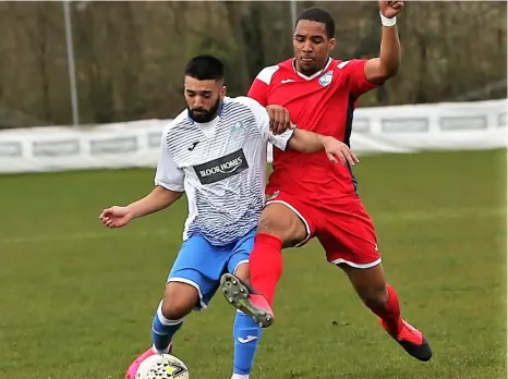  ?? Picture: Richard Milam ?? Eversley & California in action in the 2019/20 Combined Counties League.