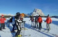  ??  ?? In pista Gli impianti ad Alleghe sono aperti da giovedì