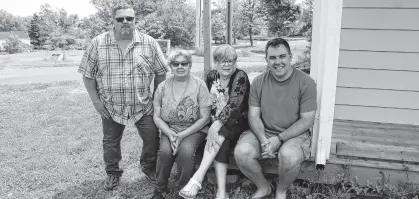  ?? IAN NATHANSON ■ CAPE BRETON POST ?? Friends of Colliery Lands Park: From left, Raymond (Chico) Timmons, Darlene Darroch, Gwen Gouthro and Joey Lever.