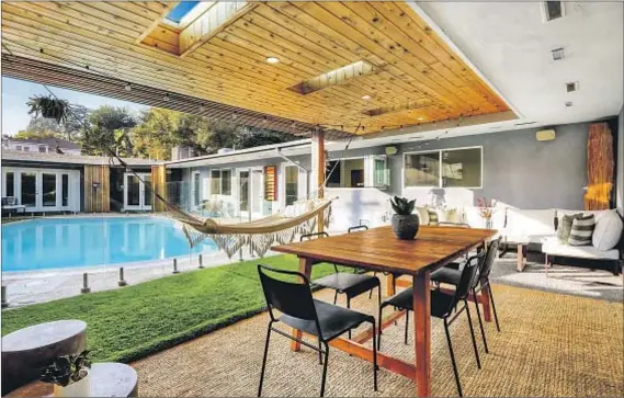  ?? Photograph­s by Jo David ?? A SALE is pending on the home of “American Horror Story” star Lily Rabe and “Legion” actor Hamish Linklater in Los Feliz.