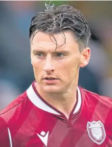  ??  ?? Arbroath midfielder Michael McKenna.