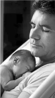  ??  ?? Cowell has a new job – as a daddy! He welcomed his son, eric, with girlfriend Lauren Silverman, on Valentine’s day.