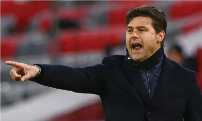  ??  ?? Mauricio Pochettino, the PSG manager, described Bayern Munich as the ‘best team in Europe, best team in the world’. Photograph: Christof Stache/AFP/Getty Images