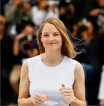  ?? (Photo Patrice Lapoirie) ?? En , la comédienne et réalisatri­ce était à Cannes pour présenter au Festival du film, Money Monster, son quatrième opus derrière la caméra.