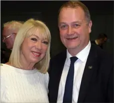  ??  ?? Former newsreader Anne Doyle with Tom Enright.