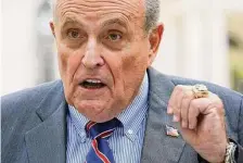  ?? Mary Altaffer/Associated Press ?? Ex-New York City Mayor Rudy Giuliani won’t face criminal charges in a probe over his dealings with Ukrainian figures.