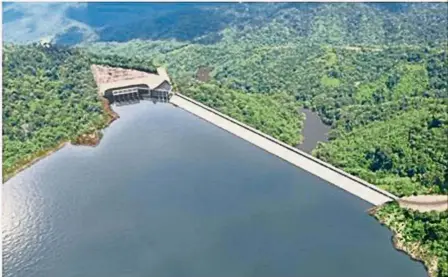  ??  ?? Mega undertakin­g: An artist impression of Baleh dam in Sarawak.