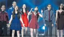  ?? THEO WARGO/GETTY-AFP ?? Drama students from Marjory Stoneman Douglas High School perform onstage during the 72nd Annual Tony Awards at Radio City Music Hall in June.