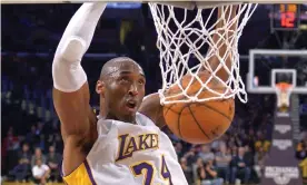  ??  ?? Kobe Bryant in action for the Lakers. Photograph: Mark J Terrill/AP