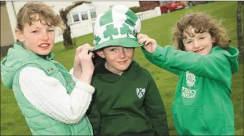  ??  ?? Annalise, Eddie and Sheila Murphy at last year’s parade in Carnew.