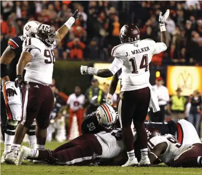  ?? Butch Dill / Associated Press ?? The first matchup between the Aggies and Auburn was a blowout, but the past two meetings have had wild finishes. This year, neither team expects anything different.