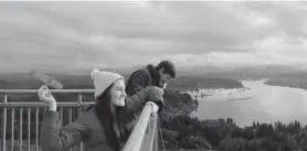  ?? Photos by Alex Pulaski, Chicago Tribune ?? Launching a balsa-wood airplane from the observatio­n deck at the top of the Astoria Column is a rite of visiting.