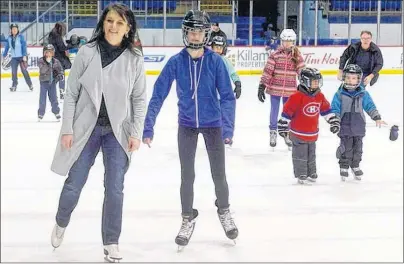  ?? GUARDIAN FILE PHOTO ?? Ellen Carragher, right, skates with her mother Denise during the Skate for Mental Health in support of the Canadian Mental Health Associatio­n of P.E.I. at Eastlink Centre in February 2017. Instead of asking for birthday gifts, the Stratford Elementary...