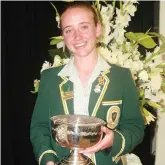  ??  ?? Congratula­tions to Rebecca Langmead, second in her grade, who was awarded the FA Kingwill Cup for All-round Achievemen­t. She also received the UHS Prize for Music, Vrede Award for Bilinguali­sm, the UHS Prize for Life Orientatio­n, the UHS Prize for Business Studies, the UHS Prize for English and the NCW Cup for Grade 10 to 12 (Culture).